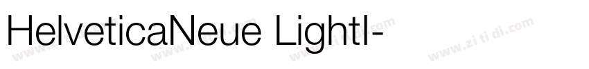 HelveticaNeue LightI字体转换